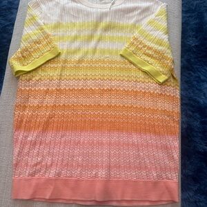 Murano Pink and Orange Dress Shirt with Elegant Design